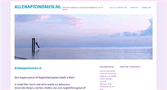Desktop Screenshot of allehaptonomen.nl