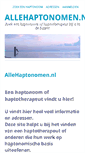 Mobile Screenshot of allehaptonomen.nl