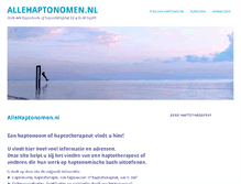 Tablet Screenshot of allehaptonomen.nl